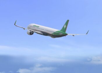 台東縣政府積極推動與金門縣雙向包機互訪，建立更緊密合作模式，首架『東金包機』將於明年3月17日啟航(照片由立榮航空提供)