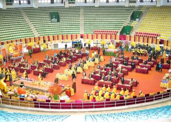 東海龍門天聖宮主辦的『2024天后護民•歷劫重建』護國息災梁皇大法會，自12月17日起，於台東縣立體育館隆重啟建