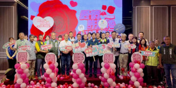愛情許願池517河樂廣場開跑　黃偉哲邀來臺南體驗粉紅浪漫