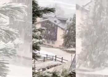 影音/阿爾卑斯山五月罕見海拔1900公尺降起大雪