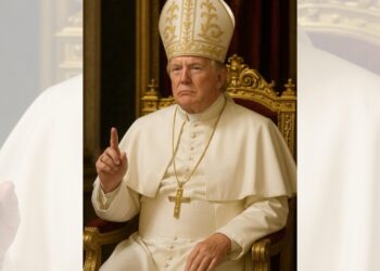 影音/美國總統川普發布了自己扮演教宗的照片?