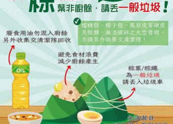 粽葉是廚餘還是一般垃圾?環保局提供正解 丟錯恐罰1200元