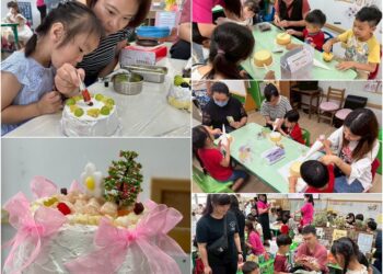 走向校外奉獻所學 南開科大師生到富功幼兒園教作母親節蛋糕