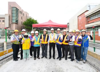 改善蘆竹淹水     張善政視察南工路下水道工程     克服困難力拚如期完工