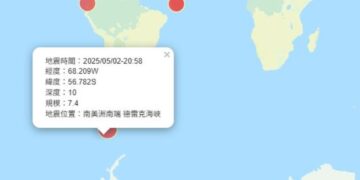 阿根廷發生規模7.4強震　存有海嘯威脅