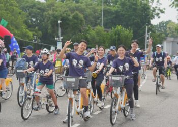 「525我愛我」騎行嘉義   1,500車友齊聚蘭潭  大白熊×爽爽貓萌動全場