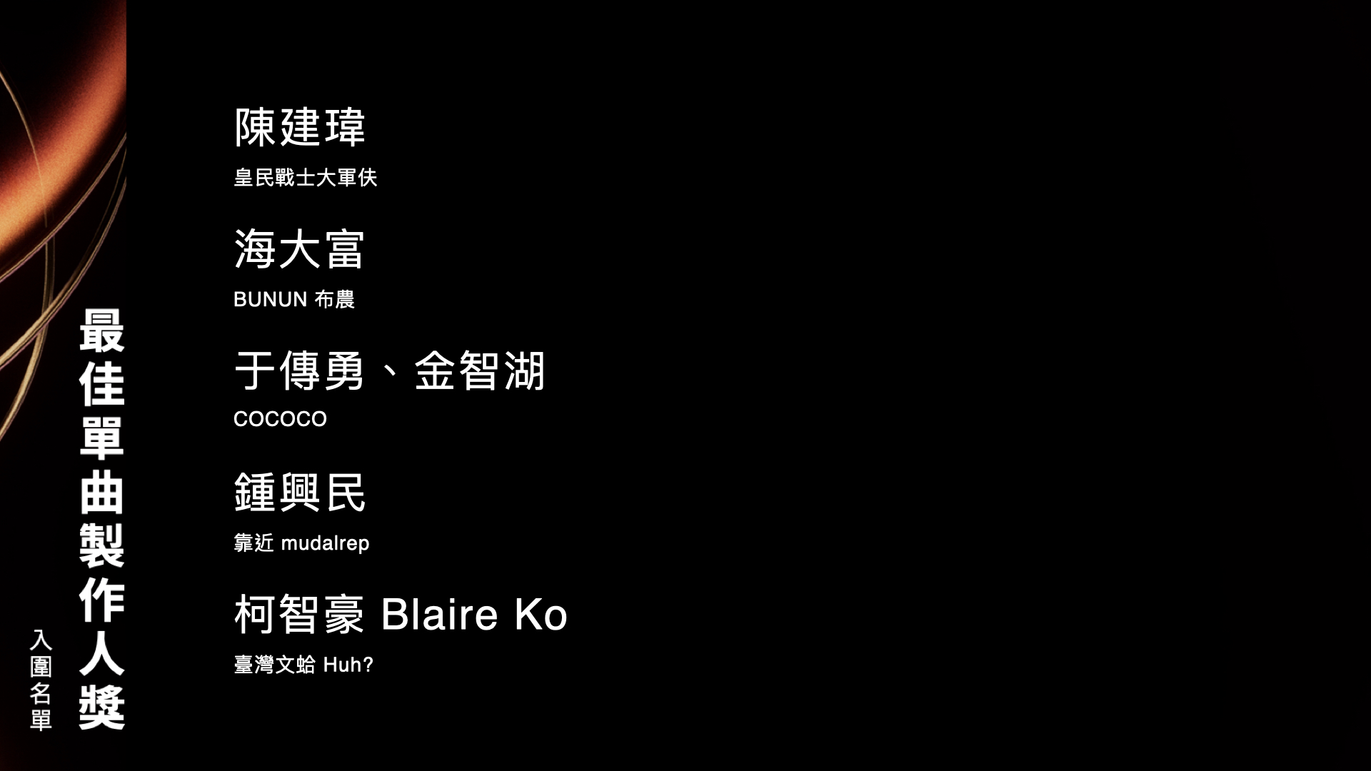 最佳單曲製作人獎 (2)