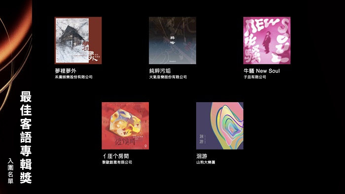 最佳客語專輯獎