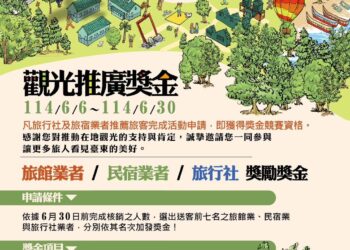 吸引遊客暢遊臺東    縣府加碼推出抽獎活動首名可獲30萬