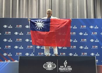 警察之光!狂賀彰化縣警局林世明  勇奪世界警察消防運動會柔道首金