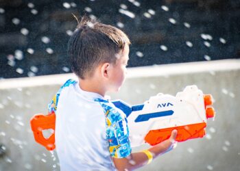 滬尾藝文休閒園區變身「夏日冰水奇園」邀請大小朋友參加水戰派對