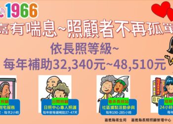 嘉義縣推動長照喘息服務 讓家庭照顧者充電再出發