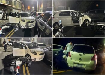 鑰匙未拔車子遭竊 羅警圍捕!竊賊撞毀警車被逮