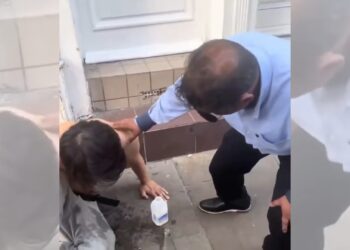 影音/男子挑戰倫敦最辣咖哩  一口就脫光上衣倒地躺餐廳外