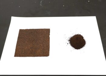 臺科大團隊多功能咖啡渣隔音材料　廢棄物變身綠建材實踐永續循環