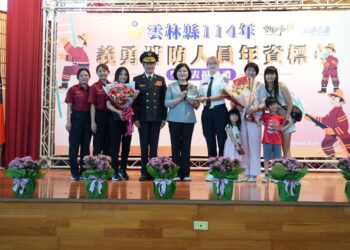 雲林縣表揚資深義消 感謝無私守護鄉親安全
