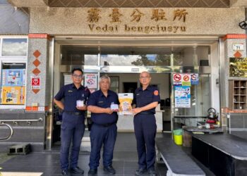端午連假堅守崗位護交安 里港分局長慰問員警辛勞