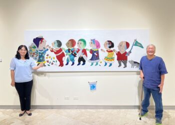 影音/縣立美術館一樓展出  「離鄉·懷鄉·返鄉 梁奕焚回鄉展」