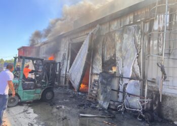 影音/宜蘭縣五結鄉碾米廠火警 警消救援