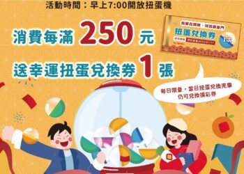 吉星在環南,祥霧喜盈門!環南市場推出幸運扭蛋活動