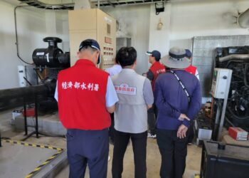 中央會同地方抽查屏東防汛設施 確保抽水設備運作無虞
