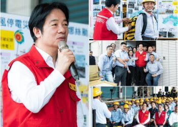 慰勉搶修風災復電工程人員 賴清德:盼從災害中學習教訓 持續更新台電基礎設施