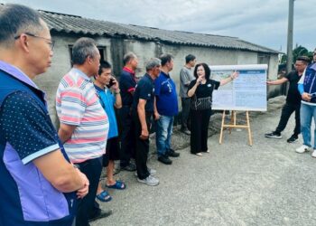 芳苑鄉農路改善工程說明會  與當地村民進行意見交流傾聽需求
