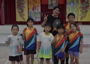 花蓮市羽球深根開跑  魏嘉彥到場勉勵學員