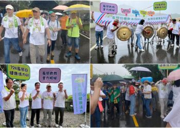 倡議設立「724台灣長照者日」 500人冒雨健走力挺