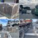 影音/龐然大理石滾落路上 曳引車駕駛遭警舉發