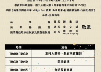 苗栗原鄉嘉年華將登場　遷師臺中驛打造原民文化盛宴