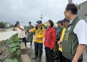 強降雨高風險期 縣長周春米視察滯洪與排水整備 籲請鄉親做好防災措施