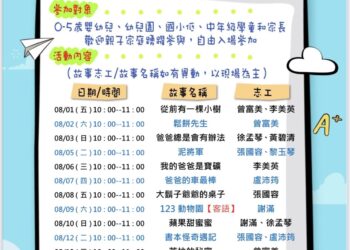 祖孫共讀消暑趣　苗栗圖書館26場故事活動陪伴孩子快樂學習