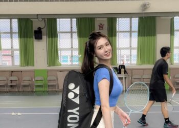 人氣網紅化身羽球新手　陳郁方Cube散發陽光活力