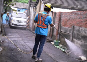 影音/防範淹水地區發生傳染病  員林市投入人力啟動清消作業