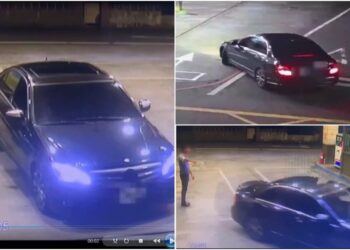 影音/夜加霸王油 羅警鎖定人車積極追緝