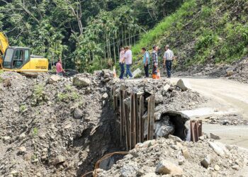 翁章梁會勘縣道159甲線易崩路段　擬分期整治提升抗災能力