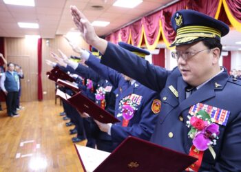 台南市警察局新任、卸任分局長、大隊長　聯合交接典禮