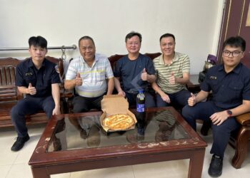 父愛如山 悄悄守護   田中警以披薩相聚慶祝父親節