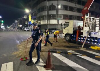 早上騎車掉了車牌　內埔警下午就找到