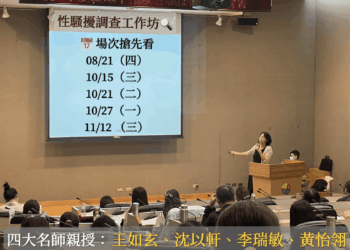 新北勞工局推性騷擾調查工作坊     四大名師授課     助企業強化申訴處理能力