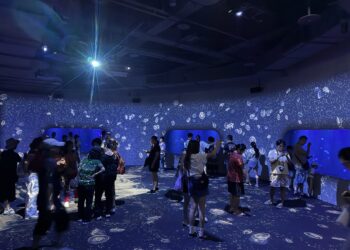 搶暑期最後一波 台中海洋館今日開館吸引眾多民眾進場