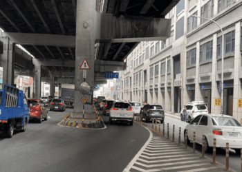 新北中和中正路試辦新制     8/7上午10時起     內側車道可右轉往板橋