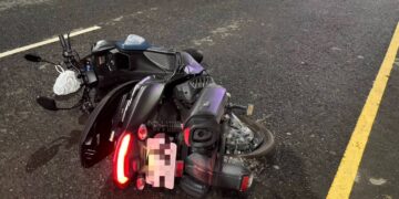 188市道騎士自摔警馳赴處理送醫 疏導交通