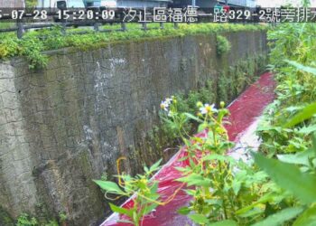 AI系統建功!新北草濫溪染紅揪出業者偷排染髮劑     最重恐罰300萬