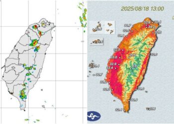 影音/午間報天氣 桃高屏及西部山區局部大雨 雙北及彰化橙色高溫