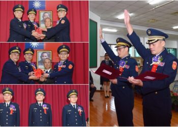 宜警人事異動 潘智強調督察長 呂文迋接宜蘭分局長 詹惇貿任蘇澳分局長