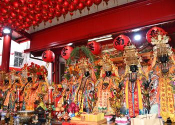 南瑤宮安遶境巡角起駕前置天台  祈求遶境巡角行圓滿完成