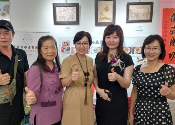 影音/彰化醫院藝術走廊烙畫公益聯展  畫作溫潤公益暖心