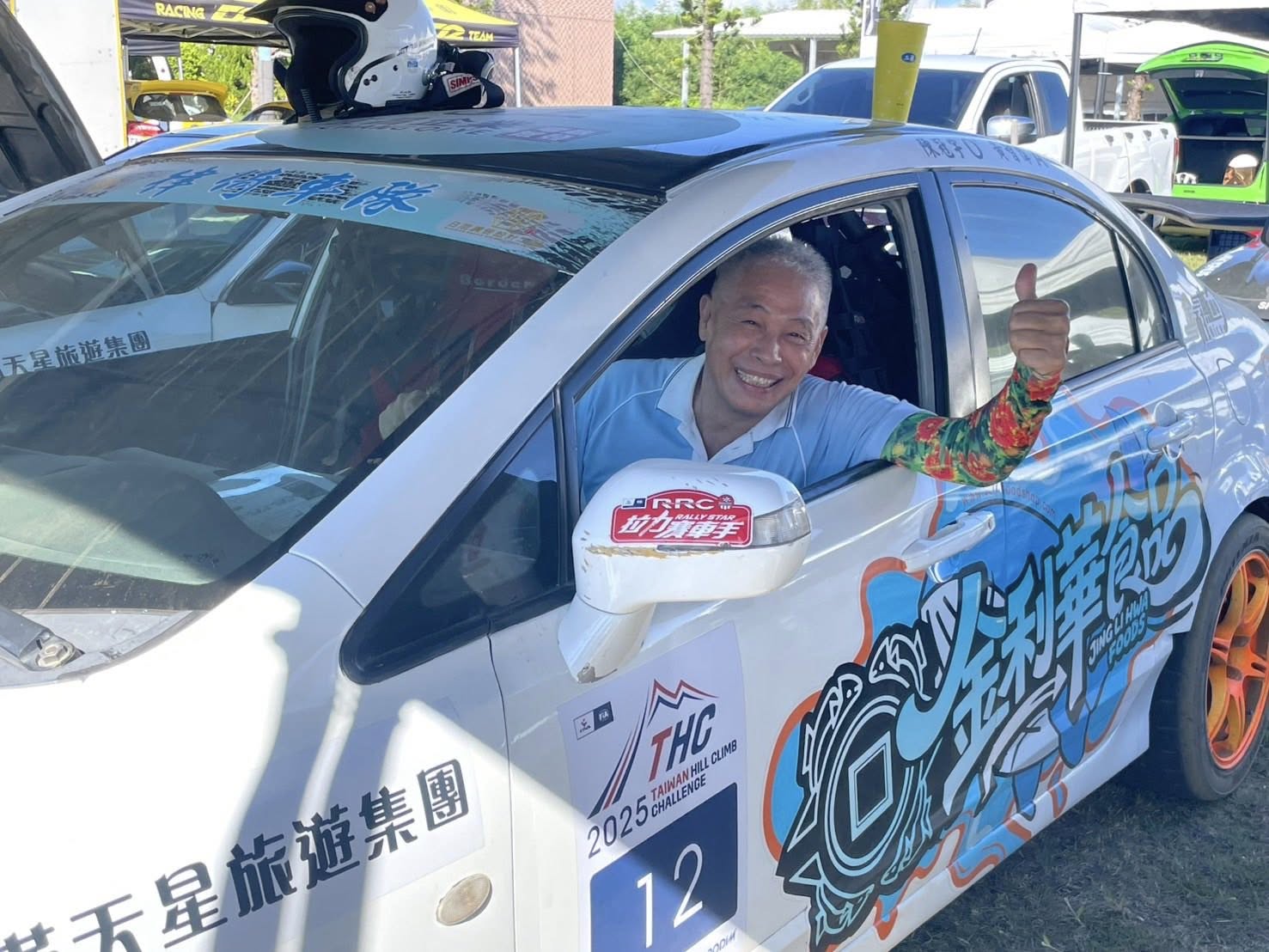 ▲葉竹林坐進車裡的那一刻,心跳直接加速。(圖/葉竹林服務處提供)